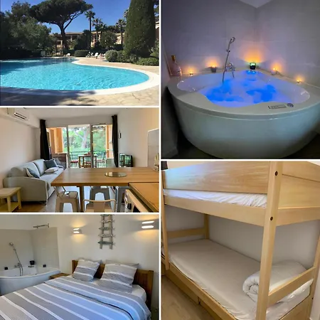 Appart hôtel La Badine 5p Piscine Clim Jacuzzi Parc Luxuriant